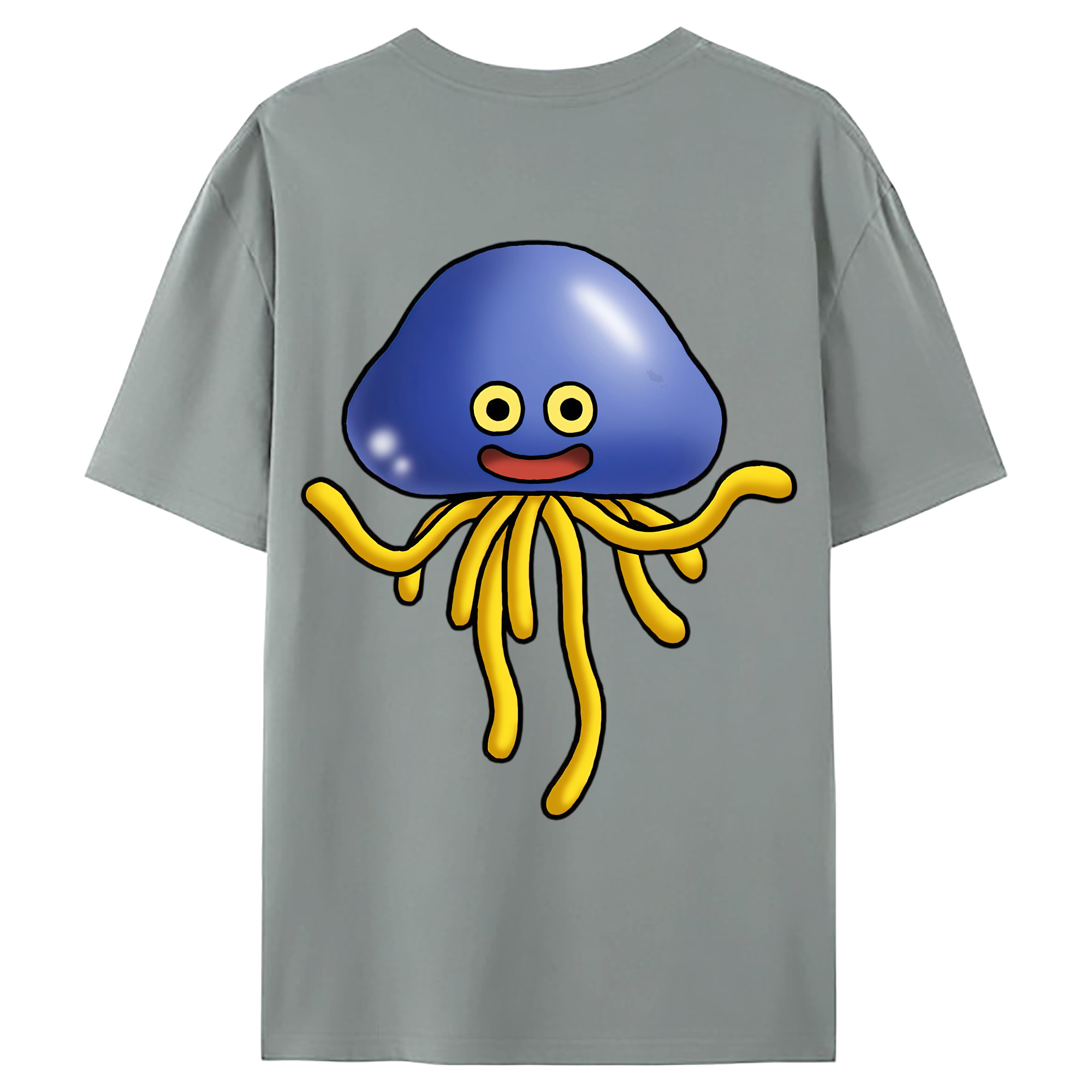 （画像用） ドラゴンクエスト Doragon Kuesuto Dragon Quest 綿100％ メンズ半袖Tシャツ（バックプリント） 通気性